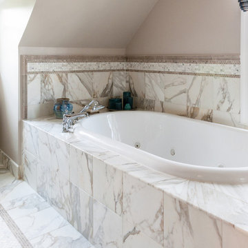 Historic Home Marble Master Bathroom & Walk-in Closet Renovation