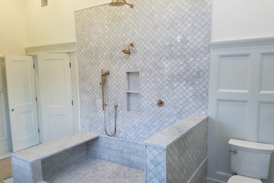 Bathroom - large victorian bathroom idea in New York