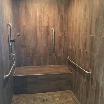 Home 4 R Troops rebuild of wheelchair accessable shower
