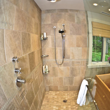 Home addition featuring master bathroom with Ofuro tub.