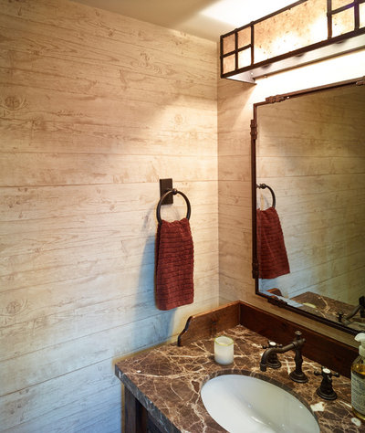 Rustic Bathroom by FRAME design co.