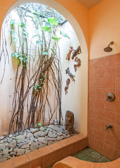 Tropical Bathroom by Louise Lakier