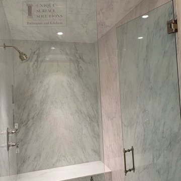 Hudson White ThinSlabz Shower