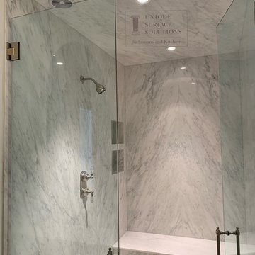 Hudson White ThinSlabz Shower