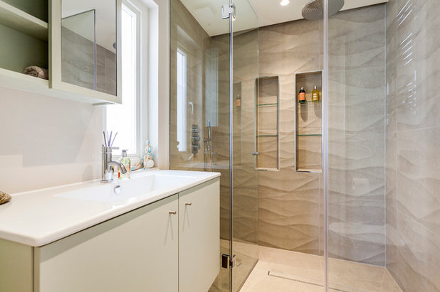 Contemporary Bathroom by Aflux Designs