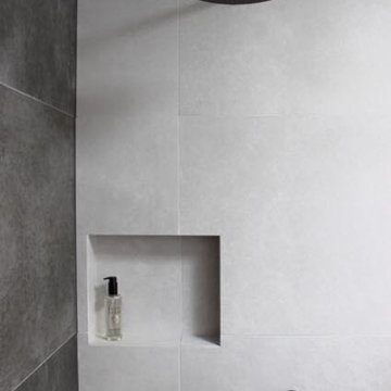 Industrial Grey and White Bathroom - Melbourne