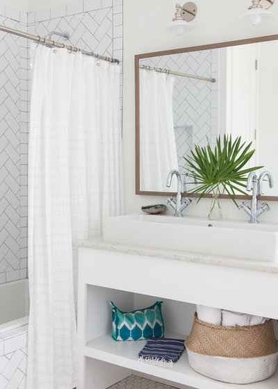 Beach Style Bathroom by Crowell + Co. Interiors