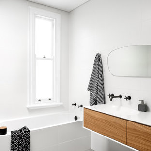 This is an example of a scandinavian bathroom in Sydney.