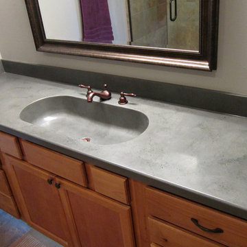 Integrated Oval Trough Sink