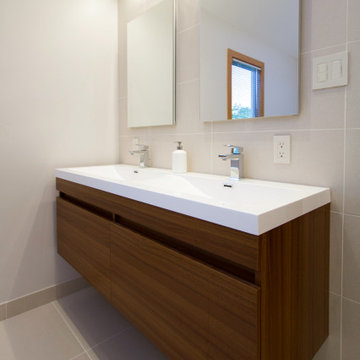 Integrated Quartz Sinks with Grohe Stainless Steel Faucet