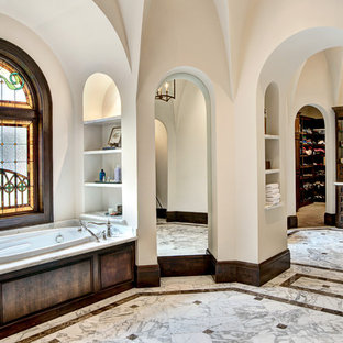 Example of a tuscan drop-in bathtub design in Houston