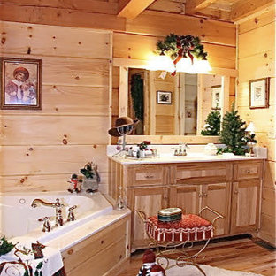 Inspiration for a rustic bathroom remodel in Other