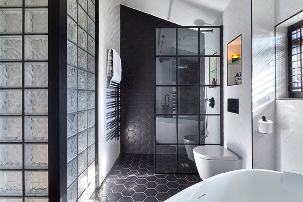 コンテンポラリー 浴室 by Claudia Dorsch Interior Design Ltd