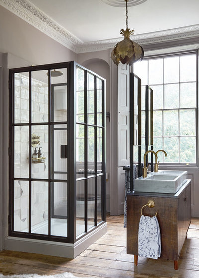 Transitional Bathroom by Run for the Hills