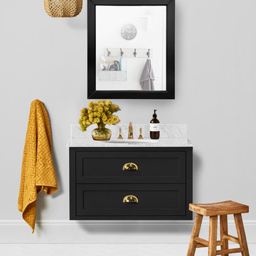 Ivory 36-inch Bathroom Vanity in Black