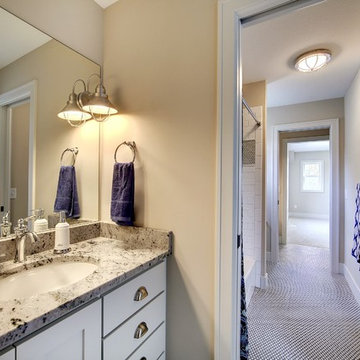 Jack and Jill Bathroom – Taylor Creek – English Inspired Home – Spring 2015