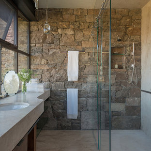 picture Rustic Master Bathroom Walk In Shower Ideas rustic walk in shower ideas 75
