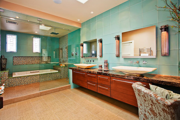 アジアン 浴室 by Jackson Design & Remodeling