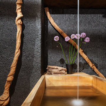 Japanese wooden soaking tub