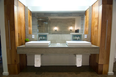 Inspiration for a contemporary bathroom in Charlotte.