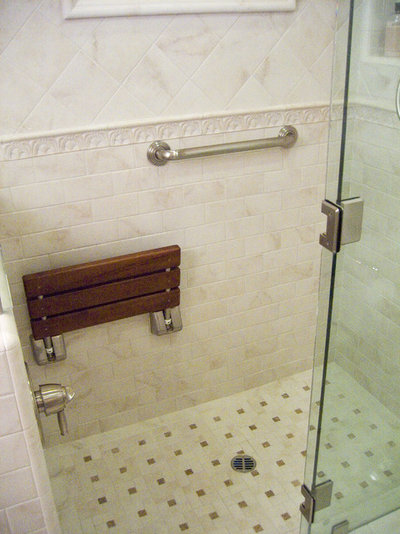 American Traditional Bathroom by K & M Designs