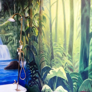 Jungle Bathroom Mural