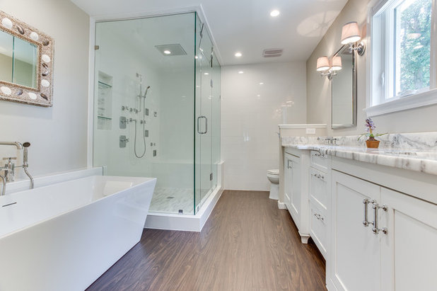 American Traditional Bathroom by EA Home Design