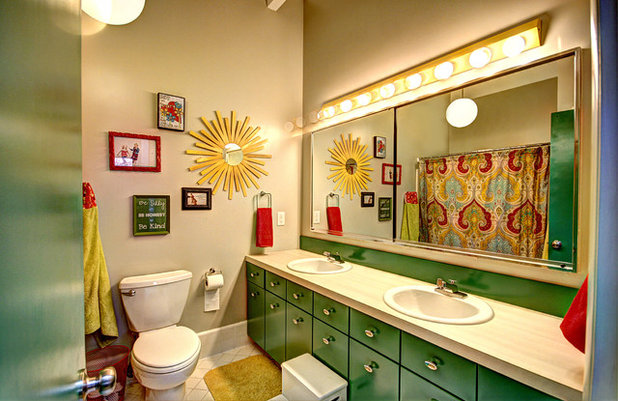 Midcentury Bathroom by Mindi Freng Designs