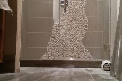 Bathroom - rustic bathroom idea in Seattle