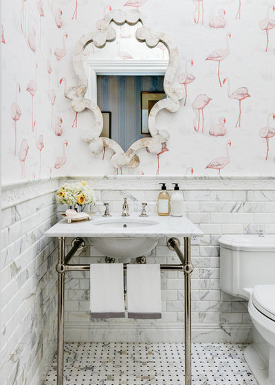 American Traditional Bathroom by Dina Bandman Interiors