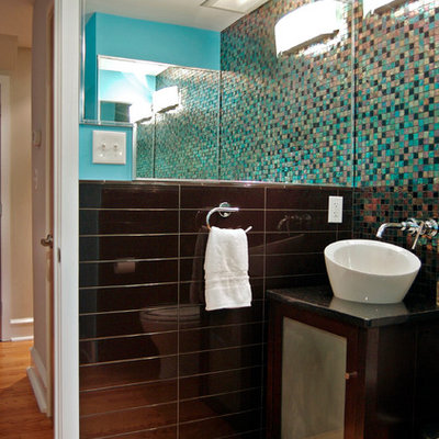 Minimalist mosaic tile bathroom photo in Philadelphia