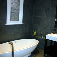 Modern Bathroom by KitchenLab Interiors