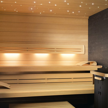 KLAFS "Lounge Q" Sauna Cabin Interior Detail