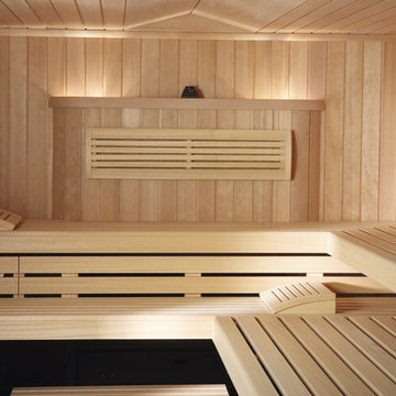 KLAFS "Premium" Sauna Cabin Interior Detail
