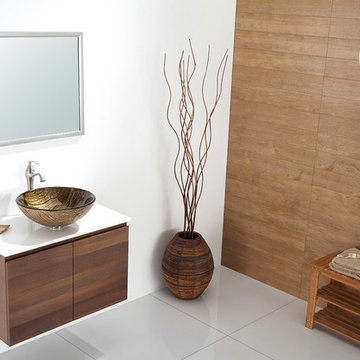 Kraus Terra Glass Vessel Sink GV-395-19mm - Nature Series