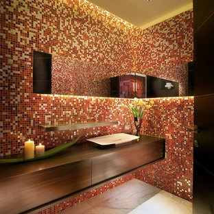 Fotos de baños | Diseños de baños con baldosas y/o azulejos rojos - may