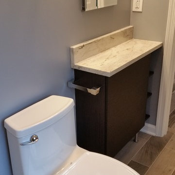 L-shape Master bathroom in N. Potomac