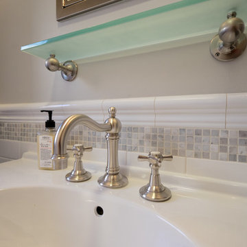 La Mesa Bathroom Remodel with Brushed Nickel Fixtures