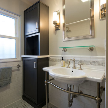 La Mesa Bathroom Remodel with Linen Cabinets