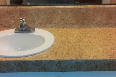 Lake front home bathroom counter resurface