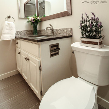 Lake Sundance Bathroom Transformations: Powder Room & Main Bath