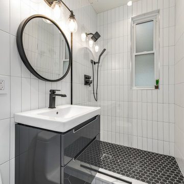 75 Small 3 4 Bathroom Ideas You Ll Love July 2022 Houzz - Small Black And White Bathroom Decor