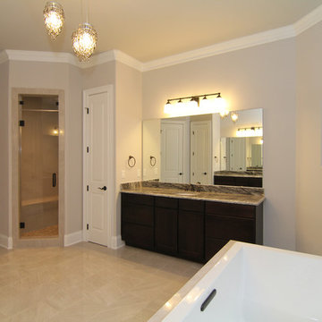 Large His and Hers Master Bath