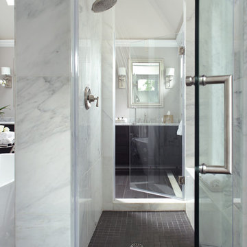 Large Luxury Master Bathroom Double Sided Shower