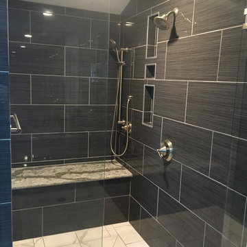 Large Walk-in Curbless Shower