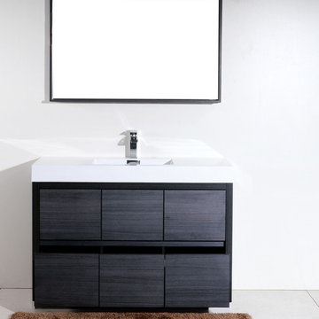 Lavanity 60" Gray Oak Single Sink Floor Mount Bathroom Vanity -FMB60SGO-$899