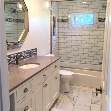 Lenexa Elegant Double Bathroom Renovation