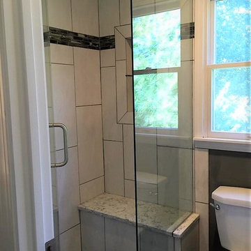 Lenexa Elegant Double Bathroom Renovation