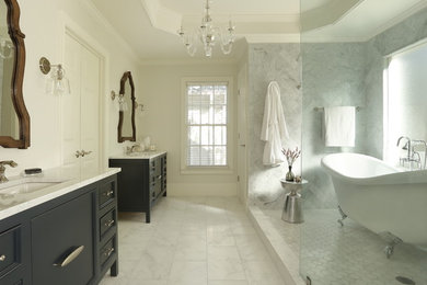 Bathroom - mid-century modern bathroom idea in Atlanta