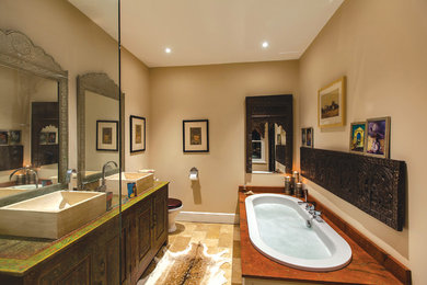 This is an example of a contemporary bathroom in Devon.